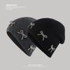 Korean Niche Hat Women's Bow Knitted Woolen Hat Autumn and Winter High End Cold Hat Warm and Versatile Ear Protection Hat Trend