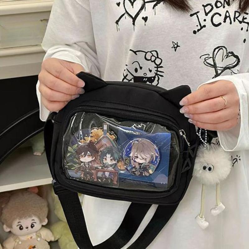 Japanese Harajuku Cute Girls Y2K Transparent Cartoon Ita Crossbody Bag