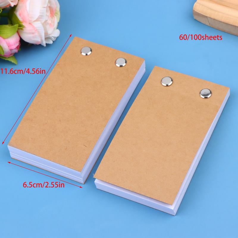 Kit Flip Book Vuoto Con 60/100 Fogli Carta per Animazione Viti per Rilegatura Flipbook Per Tavolo Luminoso a LED Disegno Schizzi