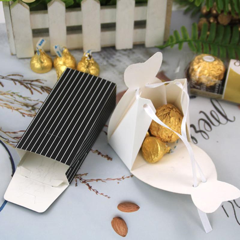 20 Adet/Lot Gelin ve Damat Elbiseleri Düğün Şeker Kutusu Hediye Çantaları Kendin Yap Düğün Dekoru