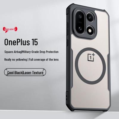 Xundd Magnetic Transparent Case with 360° Stand for OnePlus 15