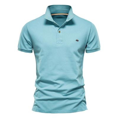 Polo Shirt Men Casual Solid Color Short Sleeve Brand Mens Shirts Summer High Quality Streetwear Polos Men