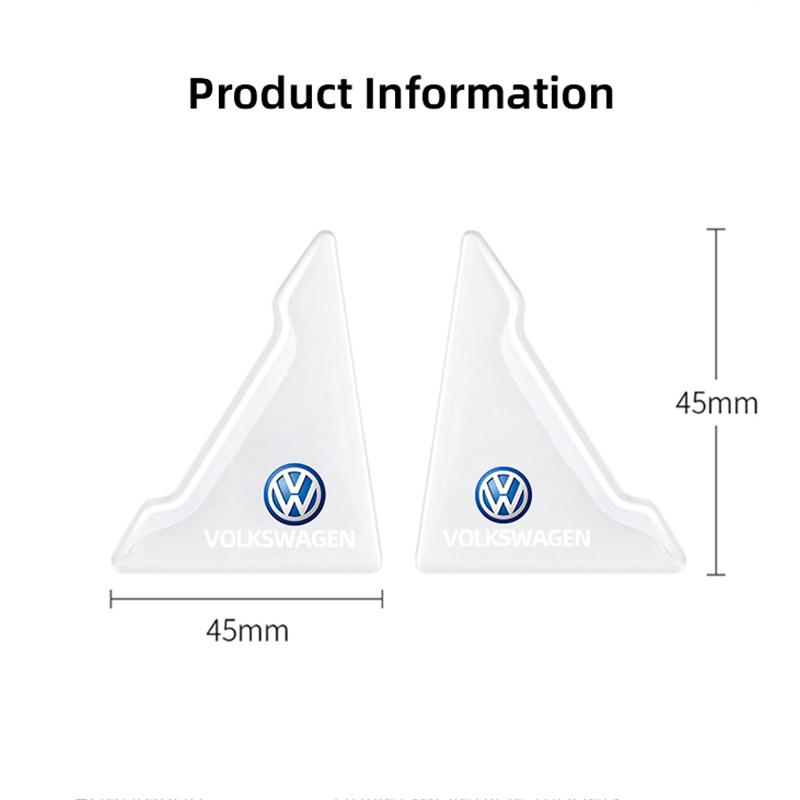 HAT1 4Pcs Car Door Silicone Buffer Stickers Anticollision Anti Scratch For VW Atlas Jetta Touareg Variant Golf Polo GTI Taos Nivus
