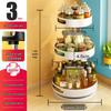Modern Minimalist Rotating Spice Rack - Kitchen Organizer Shelf