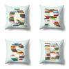 Polyester Pillowcase Car Decoration Home 26 English Letters Print Book Pillowcase