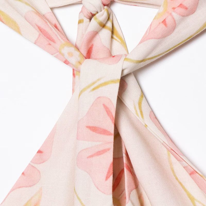 Kaslead New Arrival Women's Clothing Fashion Style Print Halterneck Dress Vest Top and Skirt Three-Piece Set