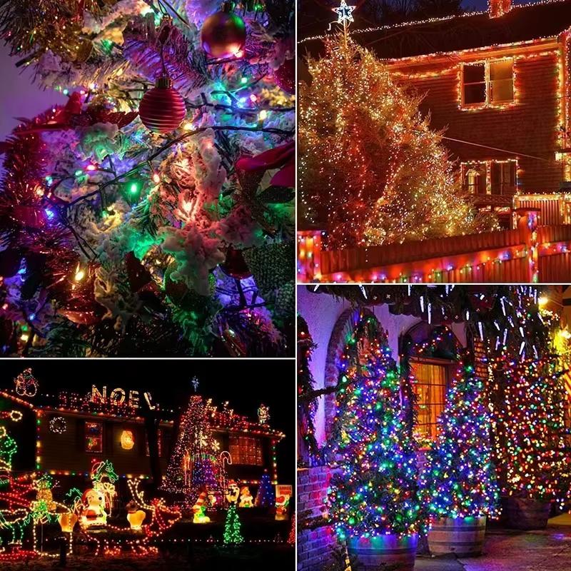Garden Solar Light LED Twinkle Starry Fairy String Light 8 Lighting Modes Waterproof for Home Tree Wedding Party Christmas Decor