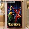 Beach TowelMiraculous Ladybug Custom Name Text Personalized Soft Towel for Beach Pool Indoor Home Decor Gift