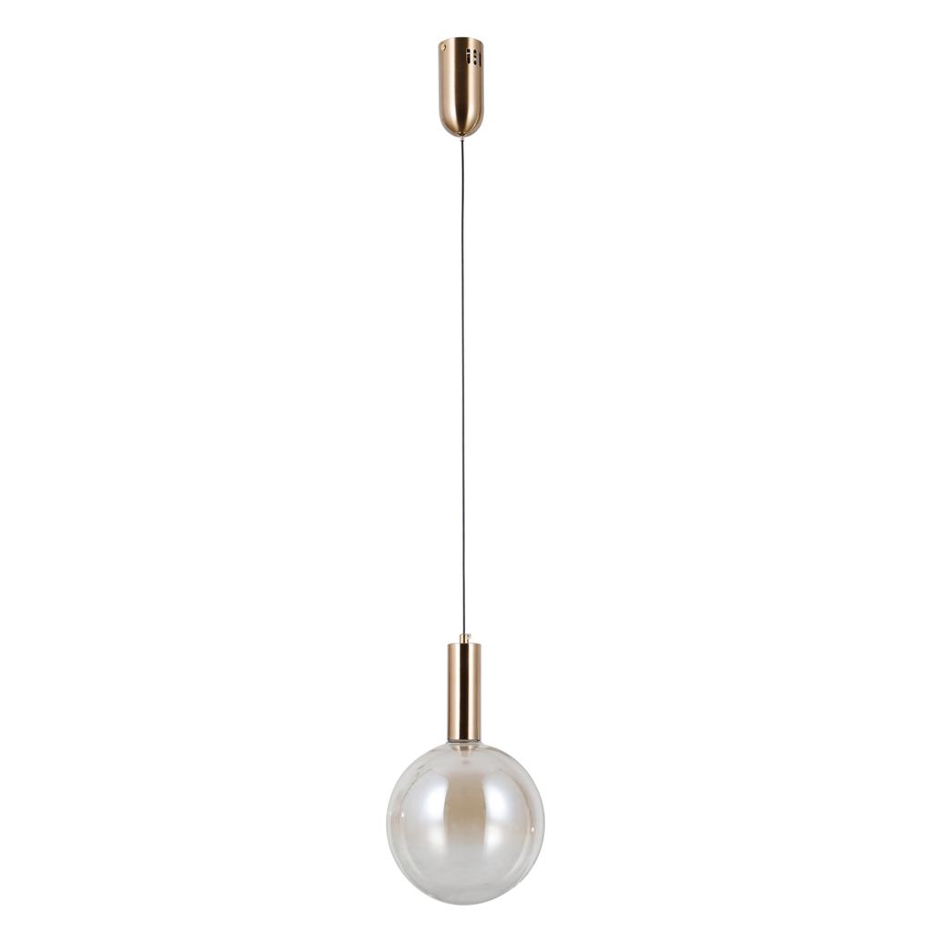 Lampa Wisząca Strela Led Złoty Alu Italux Pnd-34378-1M-Hbr