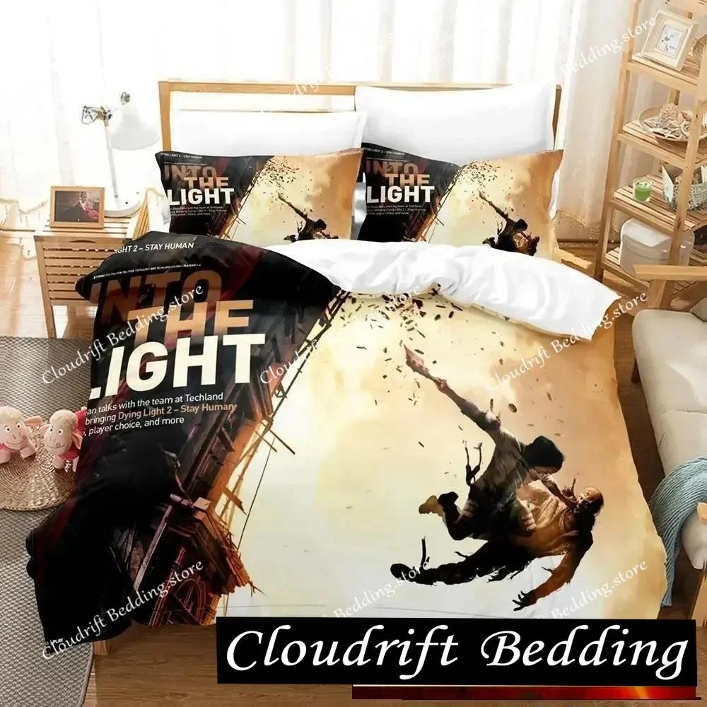 New DYING LIGHT 2 Bedding Set Single Twin Full Queen King Size Bed Set Adult Kid Bedroom Duvet cover Sets 3D Print Game Anime026