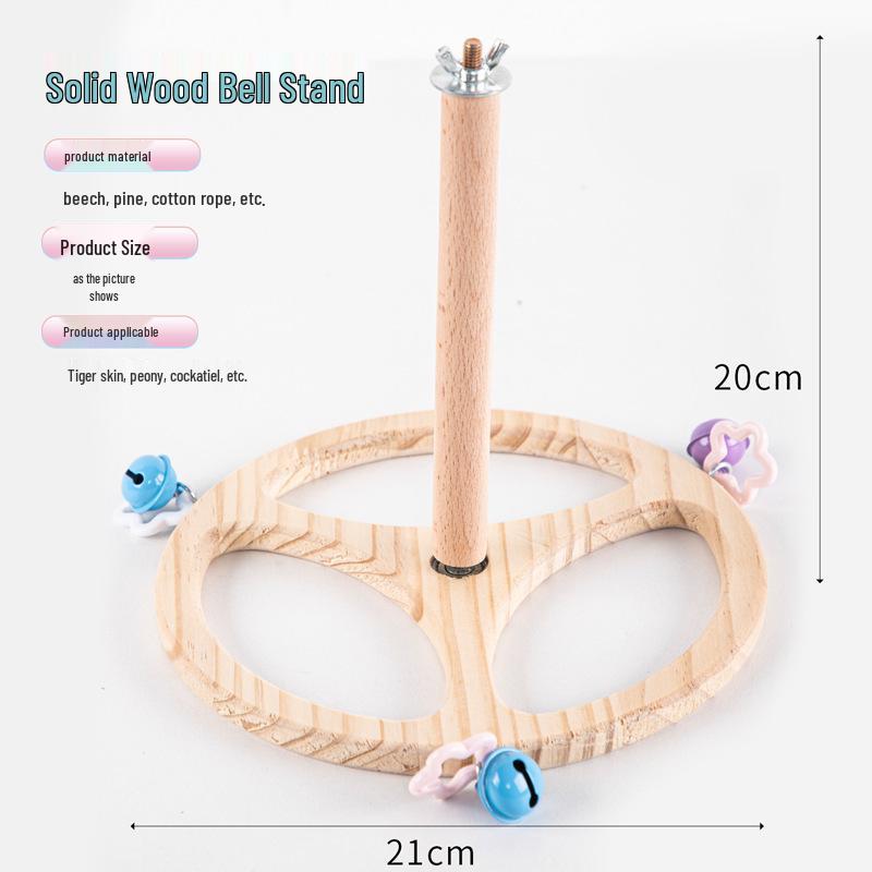 Parrot Toy Rotating Windmill Stand for Budgies & Lovebirds