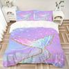 Mermaid Tail Fantasy Print 3Pcs Bedding Setduvet Cover With 2 Bedropillowcase Home Birthday Gift