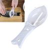 Fish Scale Scraper White ABS As Material Manual Planing Tool Plastic Serrated Safe Convenient Hanging Hole Kitchen Fishing Tools