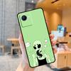 Aesthetics Cute Cartoon Alien Case For Realme C55 C33 C31 C35 C30 C11 C15 C25s C21Y GT Neo 5 3T 2T 8 9 10 11 Pro Plus