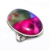 Natural Rainbow Solar Quartz Handmade 925 Steling Silver Jewelry Ring S.6.5 u3I41