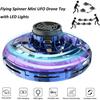 Flying Spinner Mini Drone Flying Fidget Spinner Hover Boomerang Fidget Spinner Hand Controlled Mini Drone for Teens Adults Indoor Outdoor Flying Toy