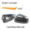 For BMW X3 iX3 G01 G08 X4 G02 X5 G05 X6 G06 X7 G07 Carbon Fiber Glossy Replacement Rearview Side Mirror Covers Cap