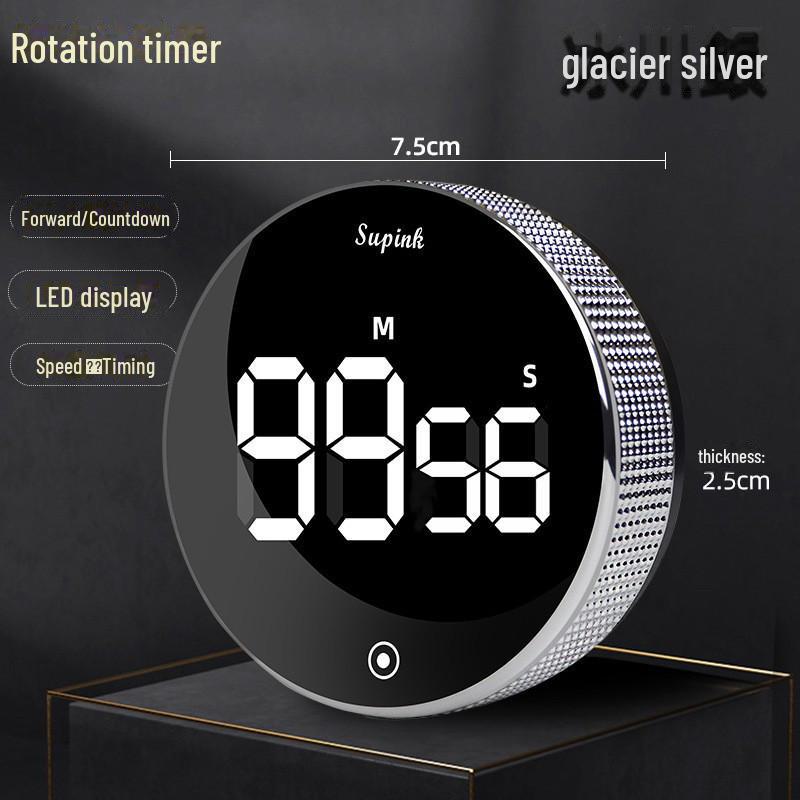 Cross-border Rotating Tire Kitchen Timer - Magnetic Round Timer for Baking, Training, Learning.