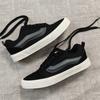 Shop Knu skool schwarz und grau Low-Top Board-Schuhe Street Fat Bread Sportschuhe Freizeit