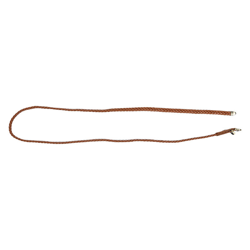 Women's Skinny Braided Leather Belts Vintage Thin Woven Waist Belts for Jeans Pants Dresses with Pin Buckle