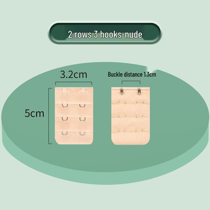 

Большой 2-рядный крючок-удлинитель для бюстгальтера - 3 крючка, нержавеющая сталь Bare Package