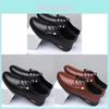 Mens Casual Shoes Leather Breathable Waterproof Slipon For Business And Daily Wear