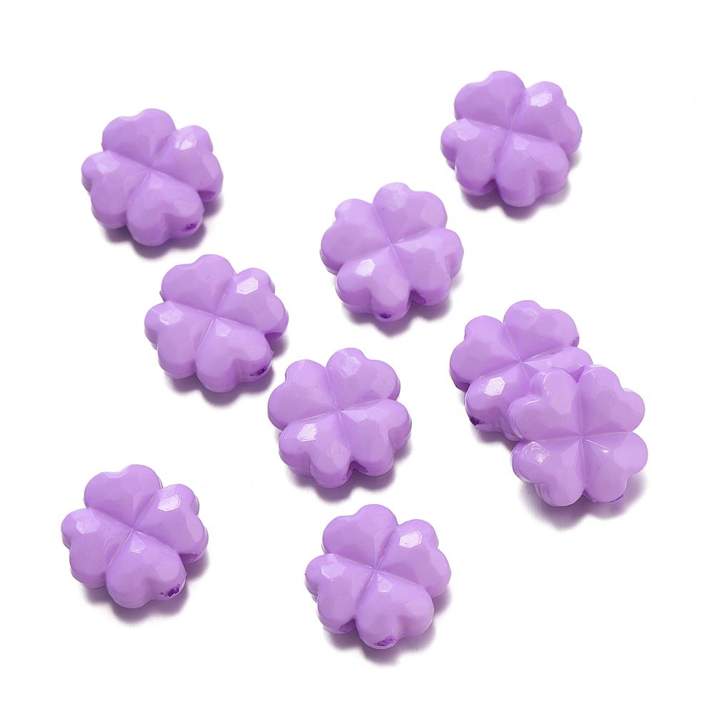 20pcs/Lots Acrylic Colored Bead DIY Bracelets Necklaces Flower Shape Spacer Loose Beads for Jewelry Making DIY Earring Supplies