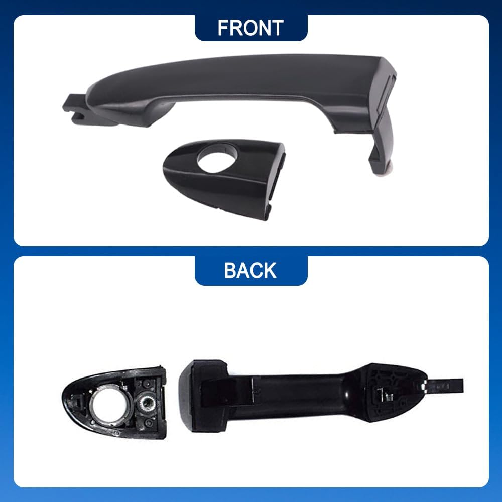 Exterior Door Handle Front Outer Passenger Side, 82660-2F000, Compatible with Kia Spectra 2004-2009 Compatible with Kia Spectra5 2005-2009 Compatible