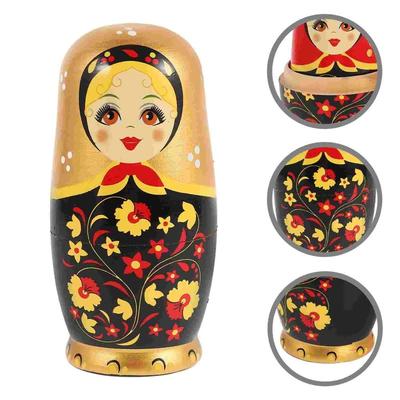 6 Layer Matryoshka Doll Toys Animals Pattern Animal Stacking Dolls  Boy Kids