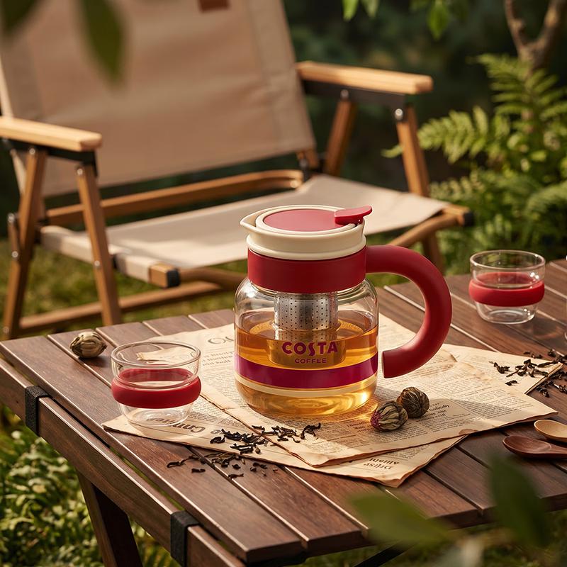 COSTA Amber Time Glass Pitcher Set