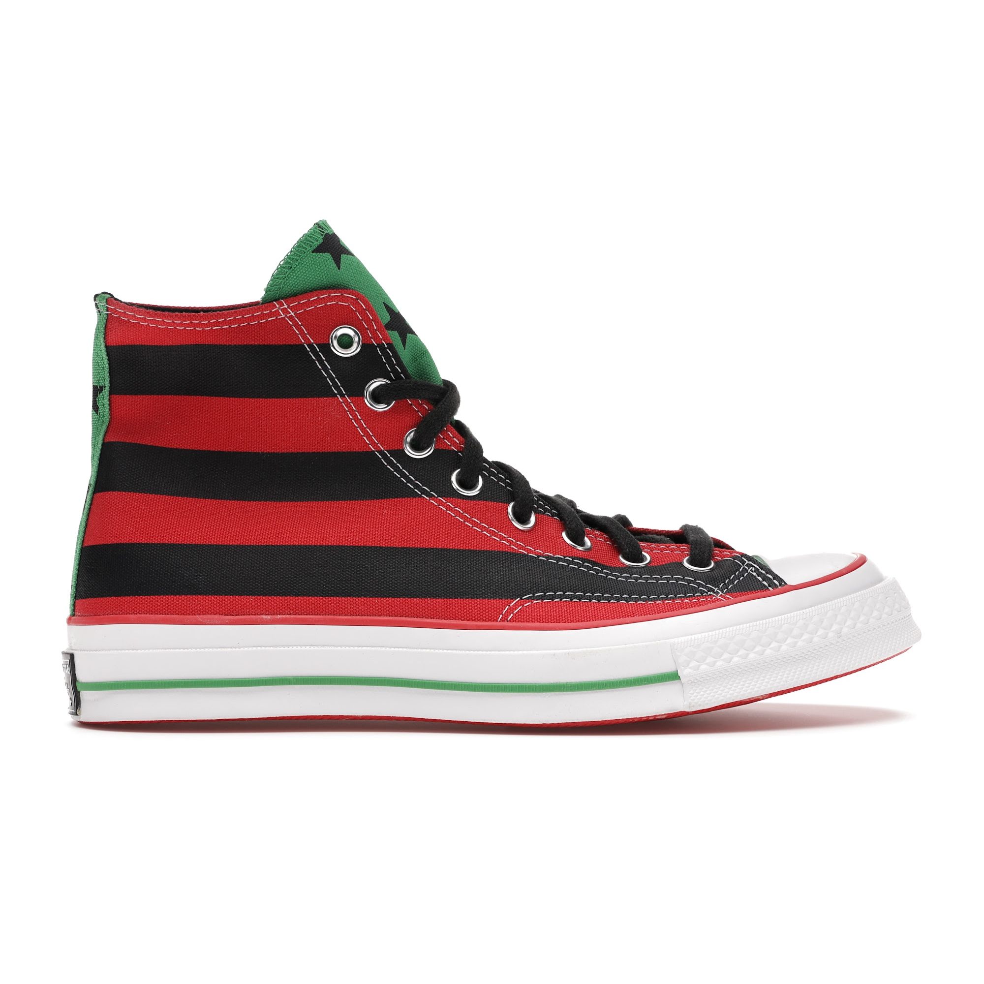 

Мужские кроссовки Converse Denim Tears x Chuck 70 High Pan-African Flag Multi-Color Black-Beauty Fiery-Red 169890C