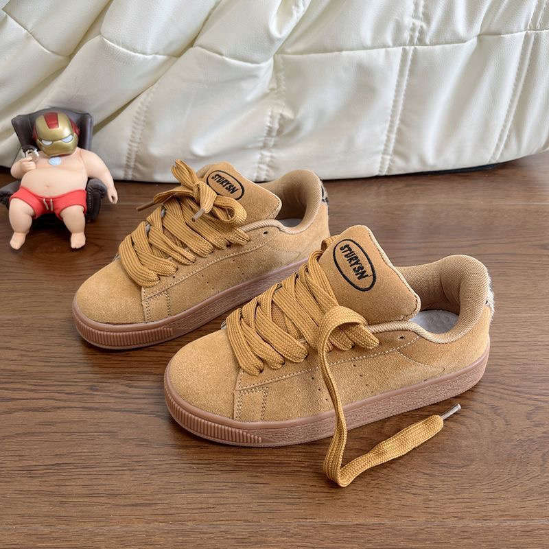 Nischen-schwarze vielseitige Board-Schuhe Damen Herbst neu Studentenparty Sportlich lässige Brotschuhe