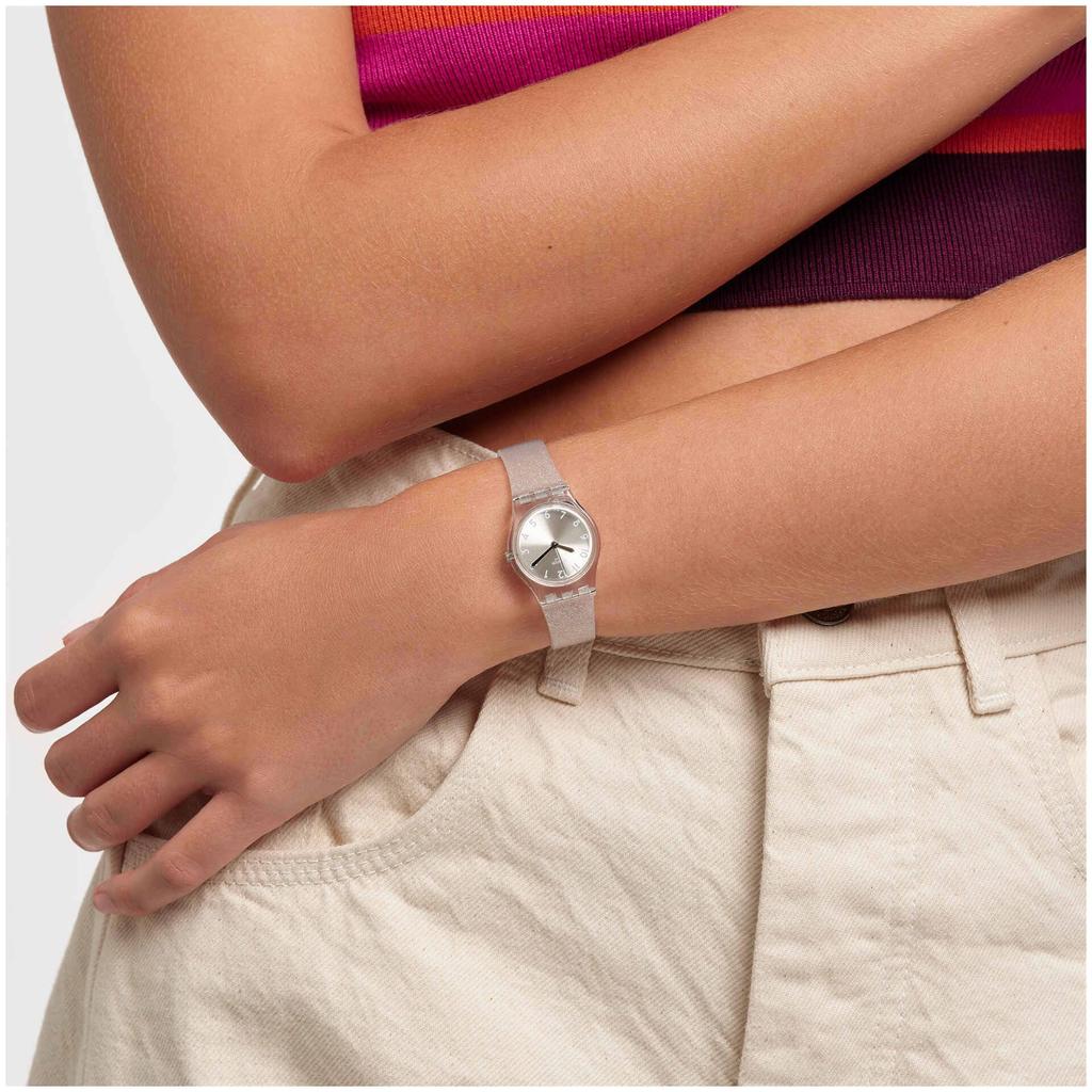 Lady Lady Watch SILVER GLISTAR TOO Glistar LK343E Ladies [Swatch] (Silver Too)