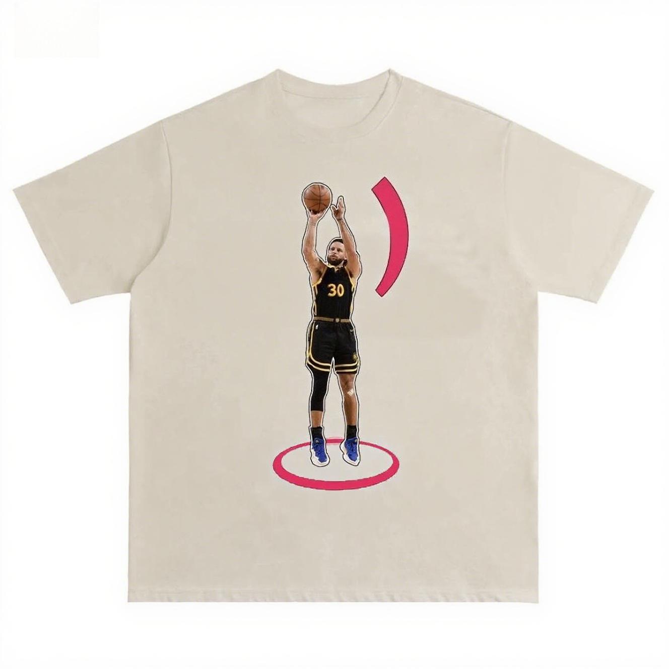 

2025 Autumn and Winter Couple Pure Cotton Skin-friendly T-shirt Sports Style Shooting Printing Comfortable Men s Women s T-shirt S