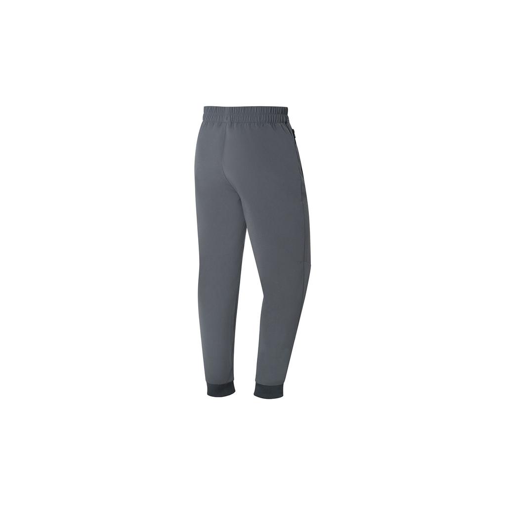Li Ning Training Series Solid Color Breathable Sweat-Wicking Tapered Knit Sports Pants Men Pants Dark-Black AYKS535-2