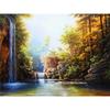 5D Diy Waterfall Diamond Painting Kit Celá kulatá vrtačka Krajina Diamantové vyšívání Mozaika Umělecké křížové stehy Domácí dekorace