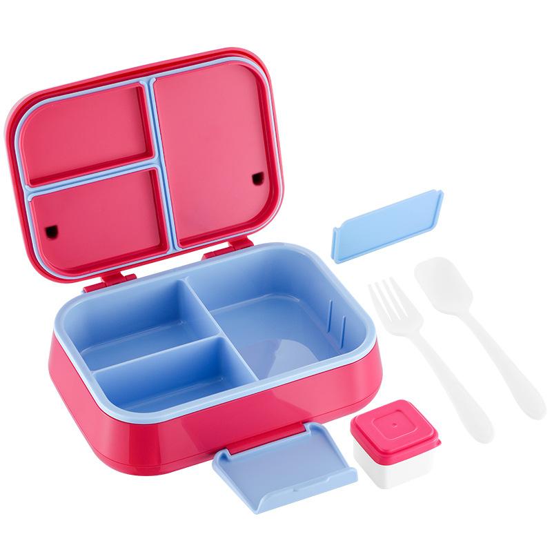 Large Capacity 2 Tier Bento Lunch Box Microwave Dishwasher Safe Portable Meal Prep Container for Students Adult Fruit Salad Box