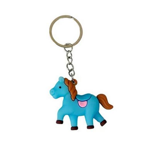 

1/2 шт. Брелок Зодиак Лошадь Дизайн Компактный Мини Размер Ручной работы Брелок Сумки 1pc синий