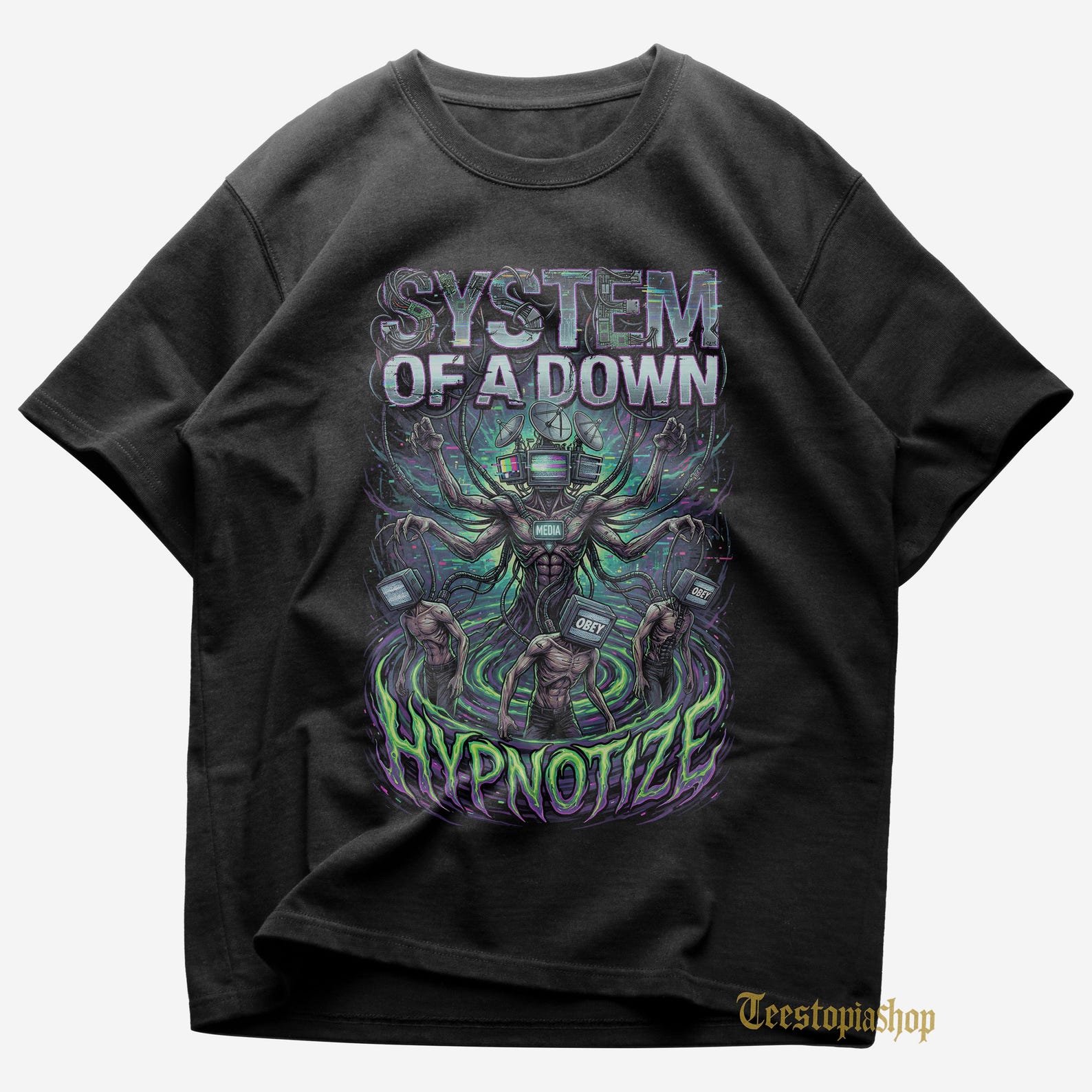 System of a Down T shirt - Lonely Day - Hypnotize - System of a Down Merch - Metal T shirt - Gift for Metal Lovers - Premium Music Apparel 3XL
