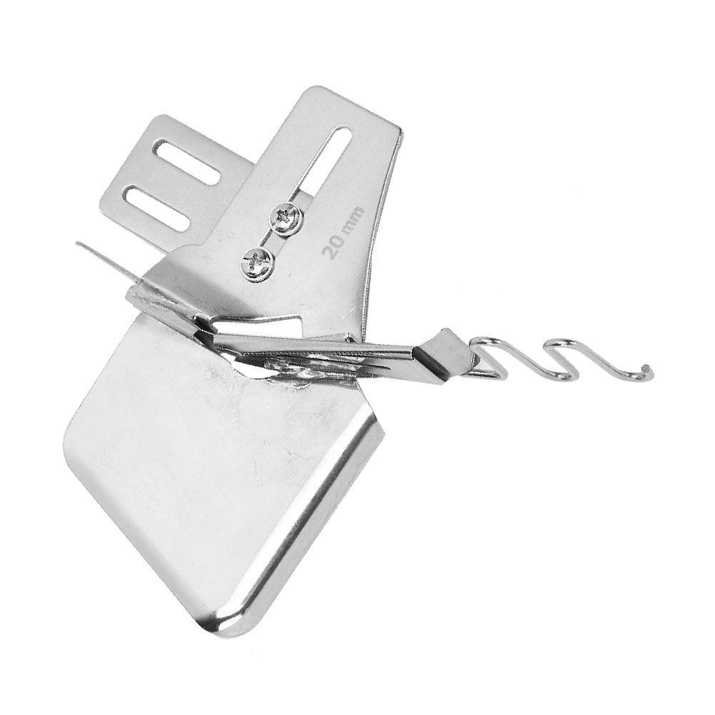 Double Fold Single 165 Angle Binder Flatcar Elastic Band Hemmer Folder Sewing Machine Accessories Inlet 20mm