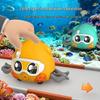 In-Stock Double Pull-Back Octopus Cartoon Toy Car for Kids - Perfect Gift for Kindergarteners