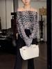 Chic Grey Leopard Print Top - Stylish & Unique Spring/Summer Fashion