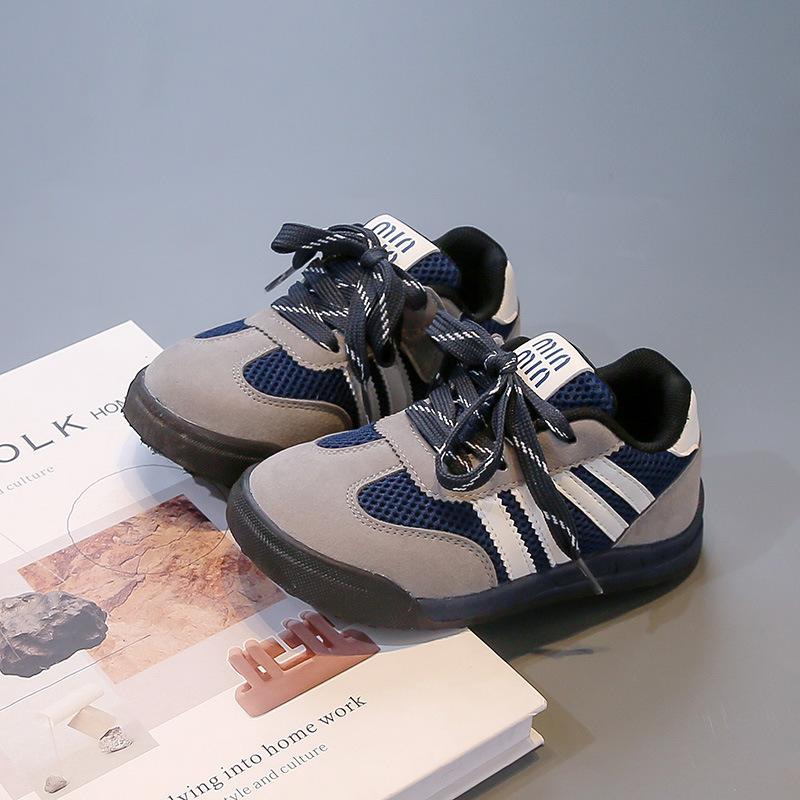 Children's moral training shoes 2025 spring and autumn new mesh breathable boys' sports shoes fashionable versatile girl baby casual shoes