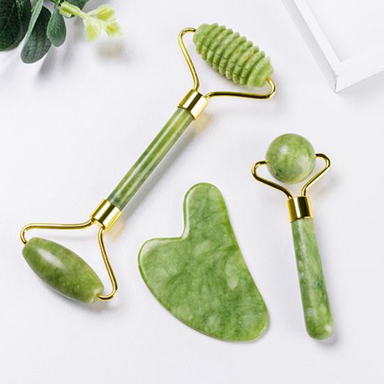 3Pcs/Set Scraper Board Eco-friendly Stress Set for Massage Guasha Roller Relief Stone Home