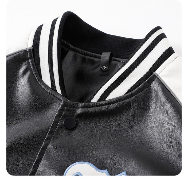 Jaqueta de beisebol americana retrô masculina, tendência primavera e outono, jaqueta funcional de piloto de plâncton