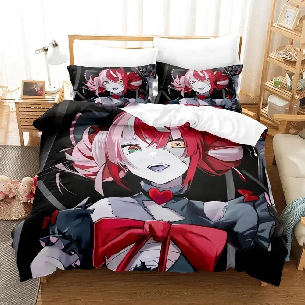 Anime Kureiji Ollie KUREIJI OLLIE Sängkläder Pojkar Flickor Dubbelsäng Queen Size Påslakan Örngott Säng Barn Vuxen Hemtextil