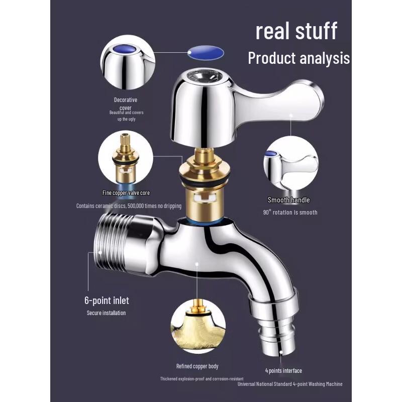 

Lingdong 6-Point Washing Machine & Mop Pool Faucet