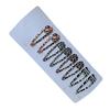 Pack of 8pcs Metal Snap Hair Clips Star Water Drop Barrettes Non Slip Leopard Print Hair Ornament For Women Girls