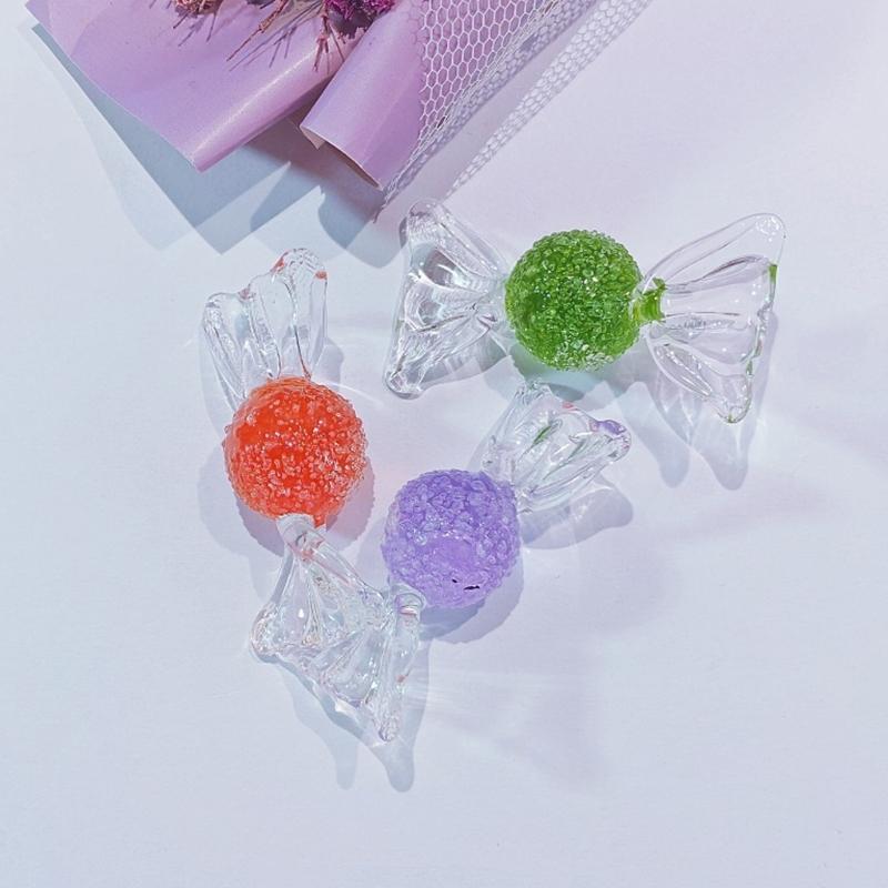 Crystal Sweets Candy Figurines Collectible Figurines Tabletop Decors for Living Room,Bedroom,Office Home Glass Figurines