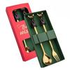 Steel Colorful Doll Spoon And Fork Set